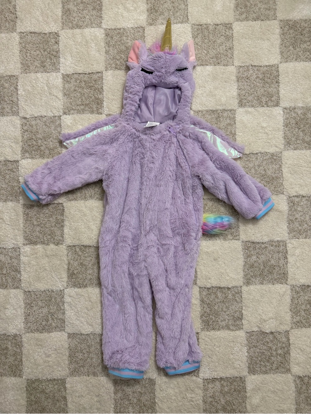 Target Purple Rainbow Unicorn Costume Size 18m-24m